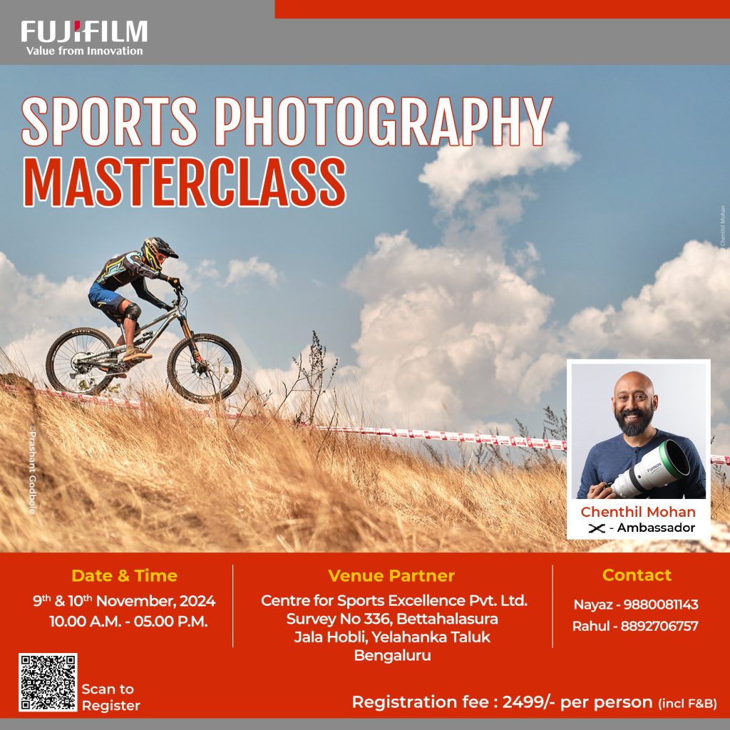 fujifilm sports photography masterclass bu chenthil mohan
