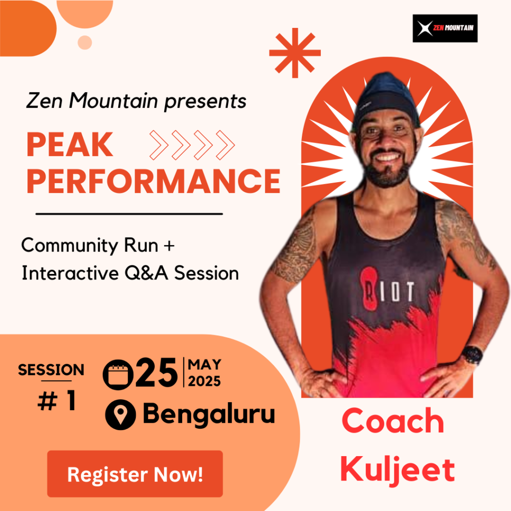 Peak performance running workshop by zen mountain kuljeet singh