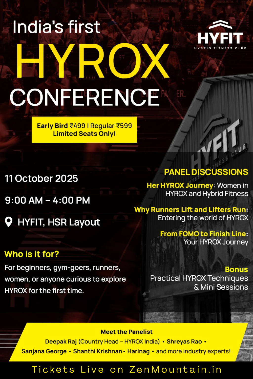 Hyrox confrence hyfir bangalore hsr zen mountain 12