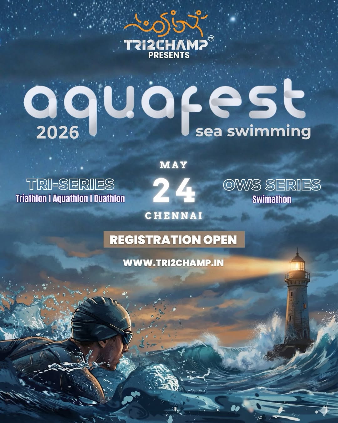 Tri2Champ Aquafest Open Championship Chennai 2026 zen mountain