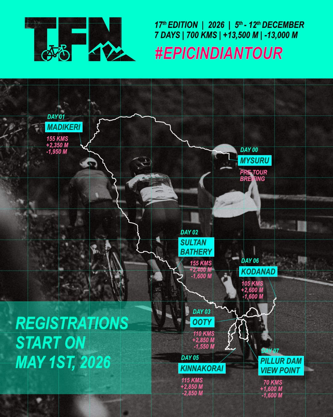 tour of niligirs tfn 17th edition zen mountain india